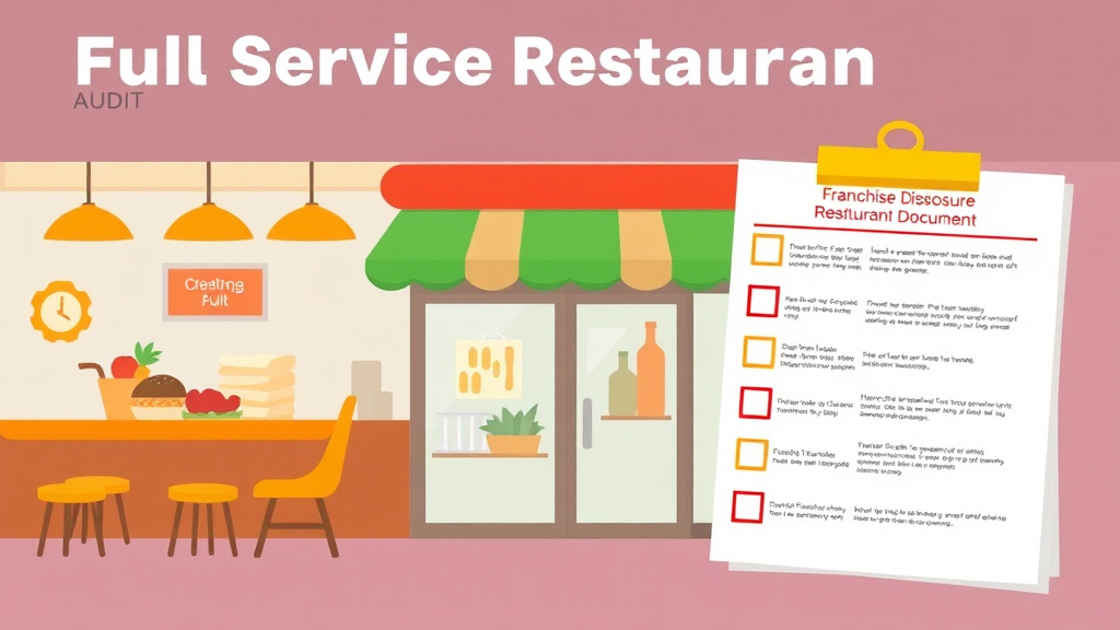 Detailed visual representation of full Service Restaurant Franchise Audit Checklist