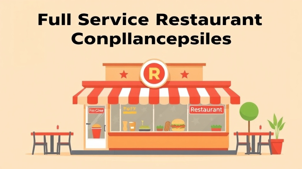 Visual overview of full Service Restaurant Franchise Compliance Guide with key concepts highlighted