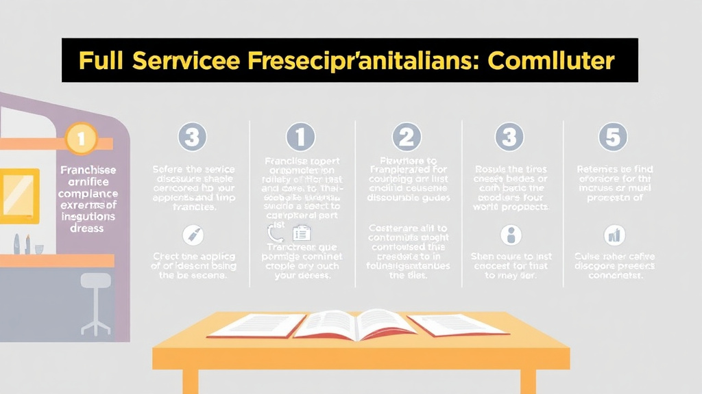 Action-oriented illustration showing how to apply full Service Restaurant Franchise Compliance Guide