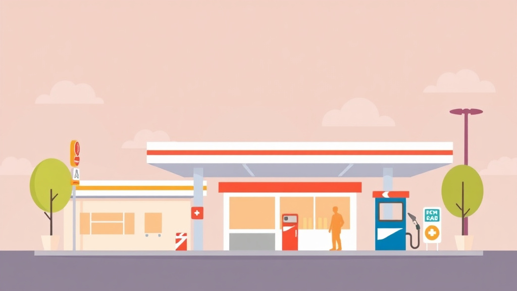 Visual overview of health Code Compliance for Gas Station Franchises with key concepts highlighted