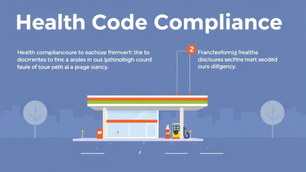 Real-world application diagram for health Code Compliance for Gas Station Franchises