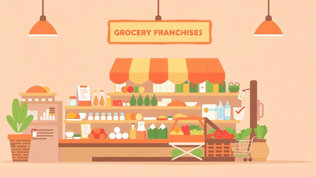 Visual overview of grocery Franchise Audit Checklist with key concepts highlighted