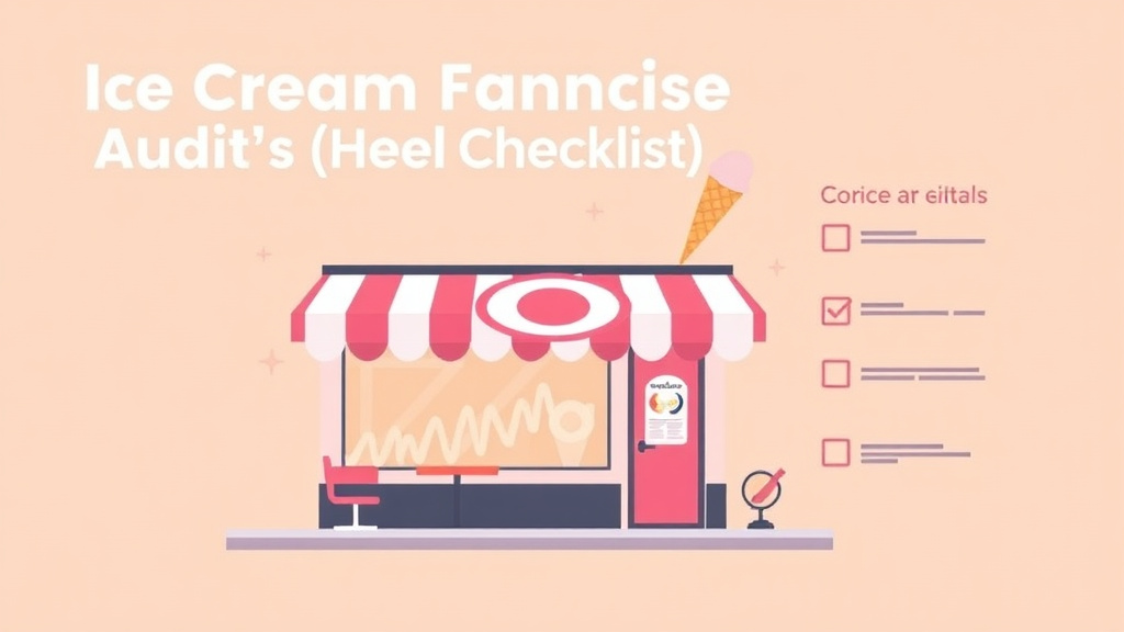 A professional illustration depicting ice Cream Franchise Audit Checklist