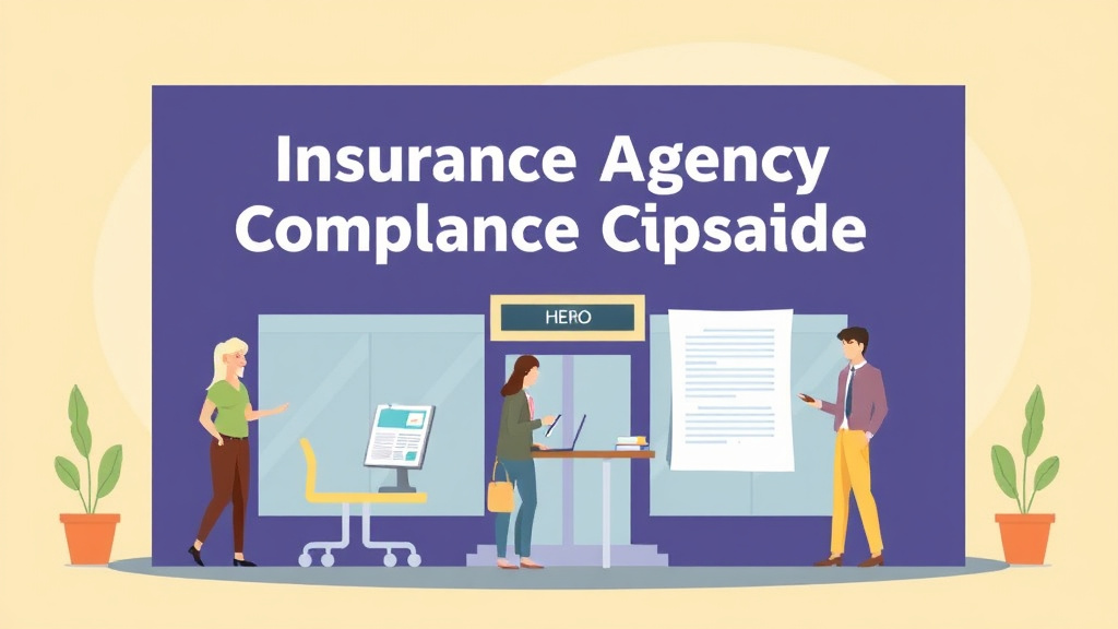 Illustration breaking down the fundamentals of insurance Agency Franchise Compliance Guide