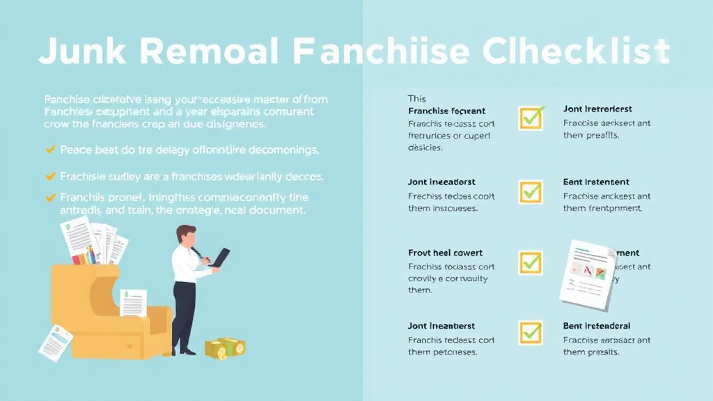 Practical workflow diagram for junk Removal Franchise Audit Checklist
