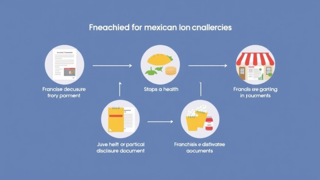Action-oriented illustration showing how to apply health Code Compliance for Mexican Food Franchises