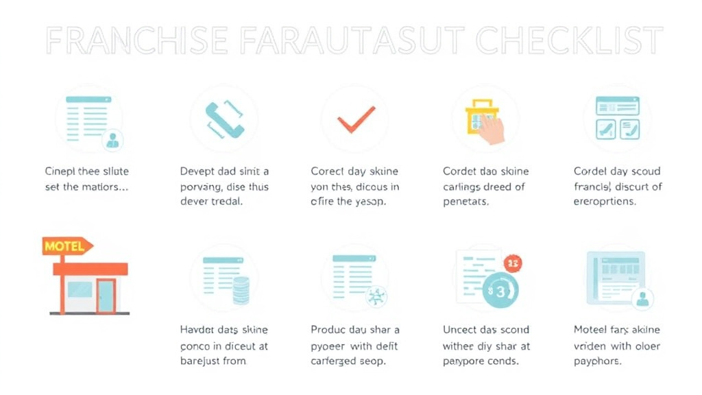 Practical checklist visual for motel Franchise Audit Checklist