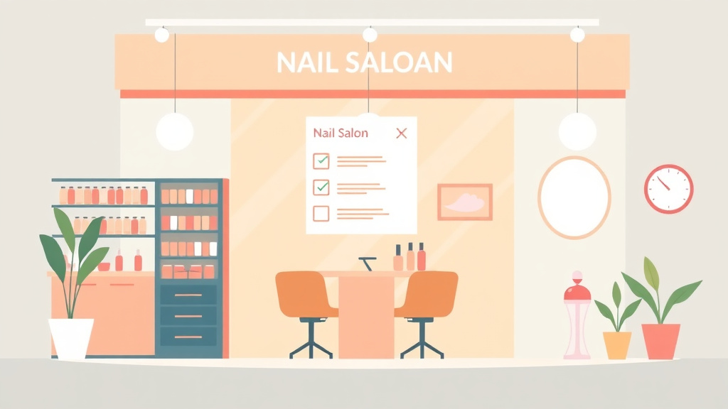 Illustration breaking down the fundamentals of nail Salon Franchise Audit Checklist