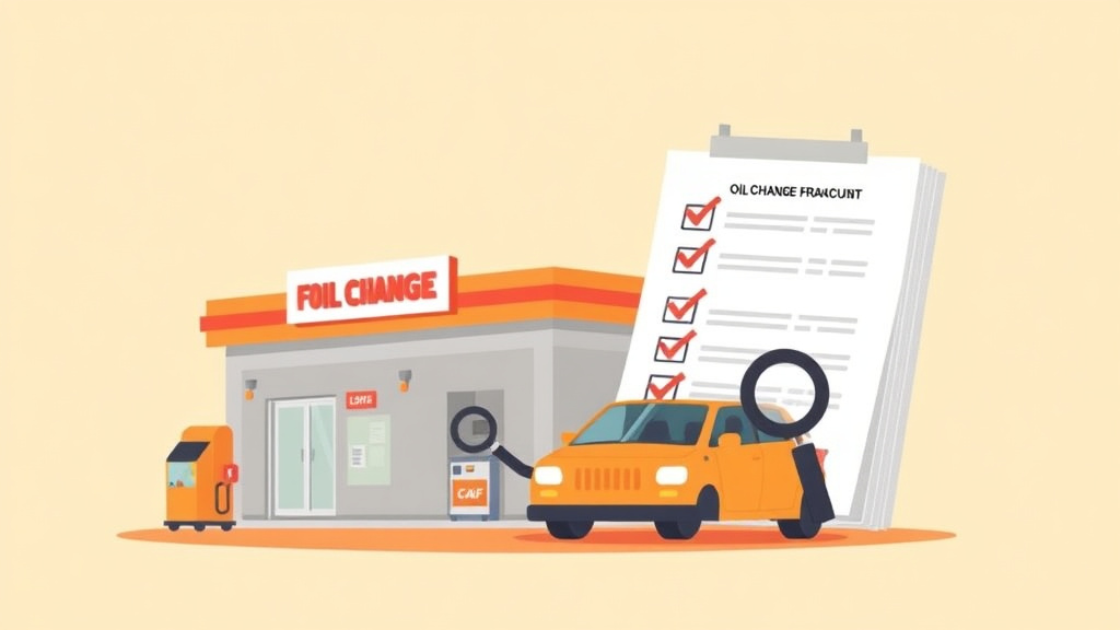 Illustration breaking down the fundamentals of oil Change Franchise Audit Checklist