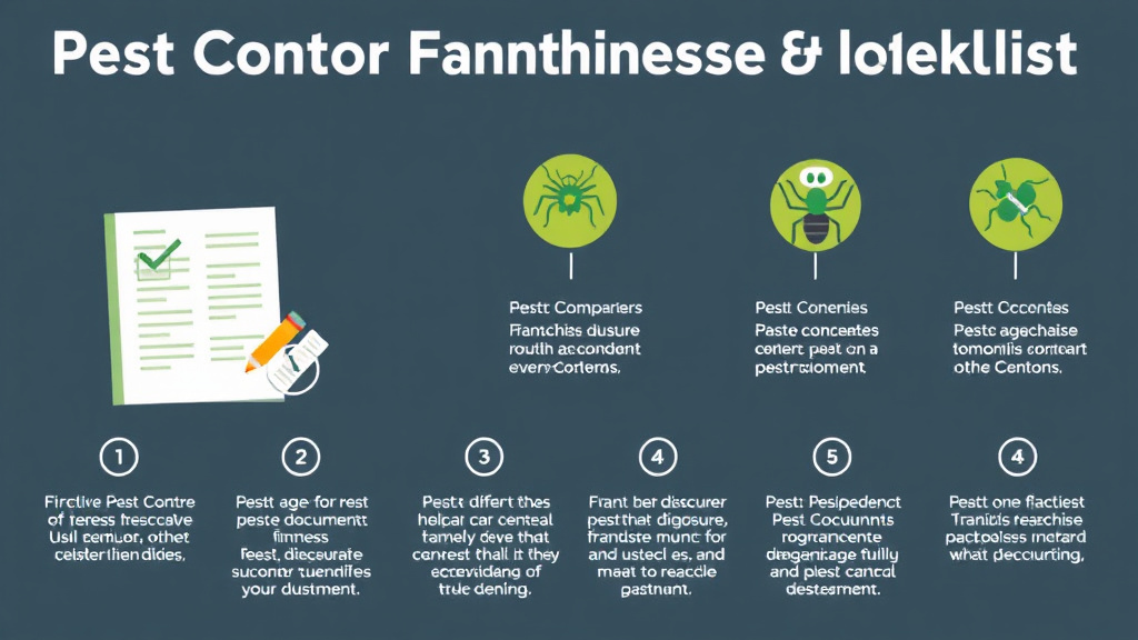 Practical checklist visual for pest Control Franchise Audit Checklist