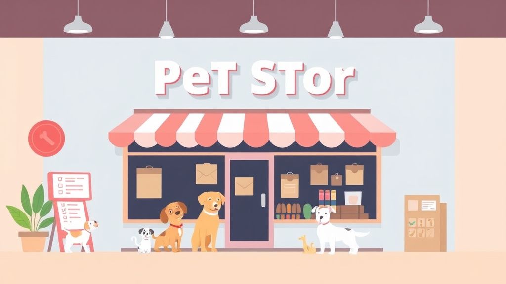 A professional illustration depicting pet Store Franchise Audit Checklist