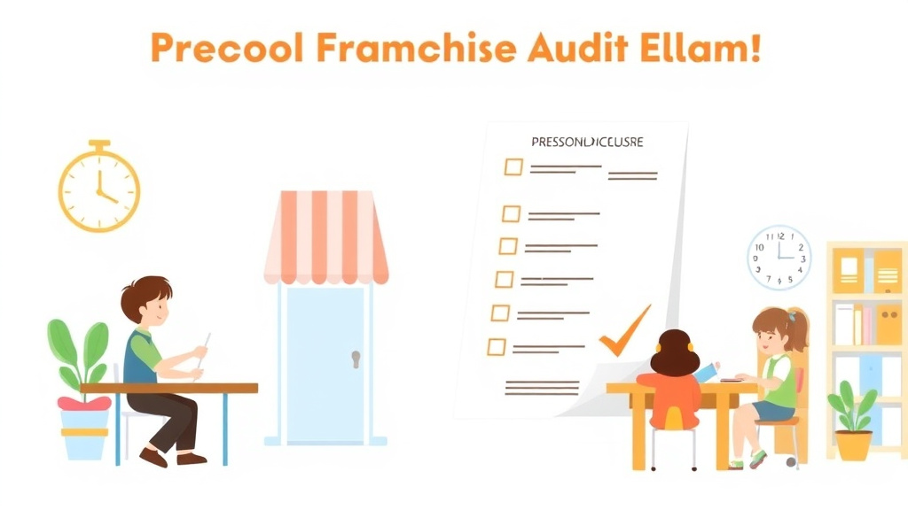 Illustration breaking down the fundamentals of preschool Franchise Audit Checklist
