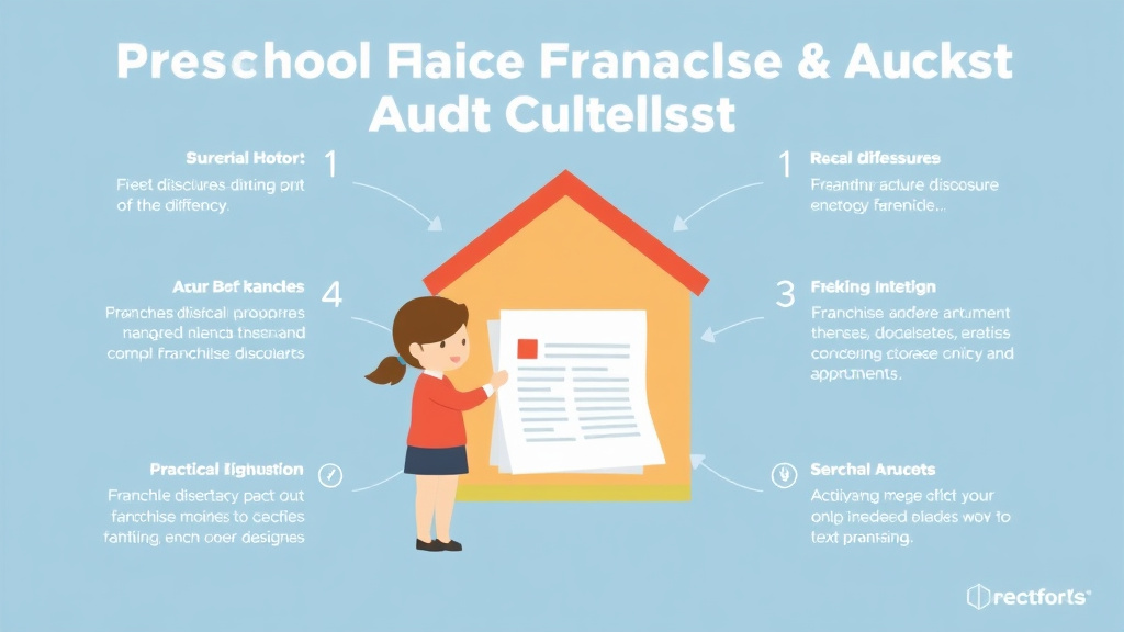 Real-world application diagram for preschool Franchise Audit Checklist