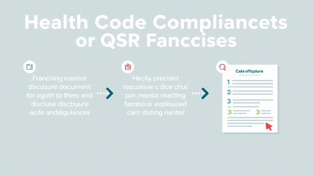 Practical checklist visual for health Code Compliance for Qsr Franchises