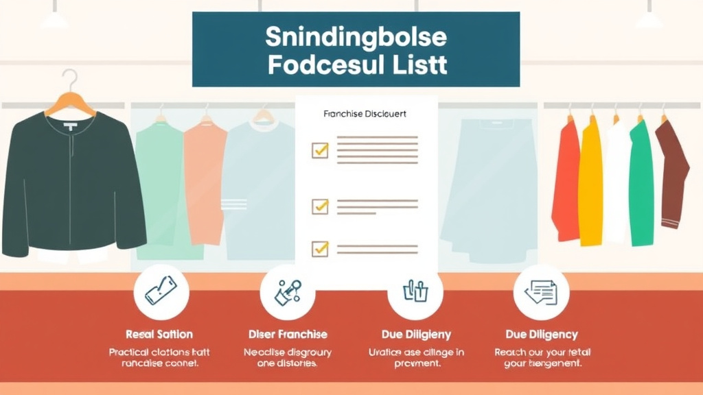 Hands-on guide visualization for retail Clothing Franchise Audit Checklist