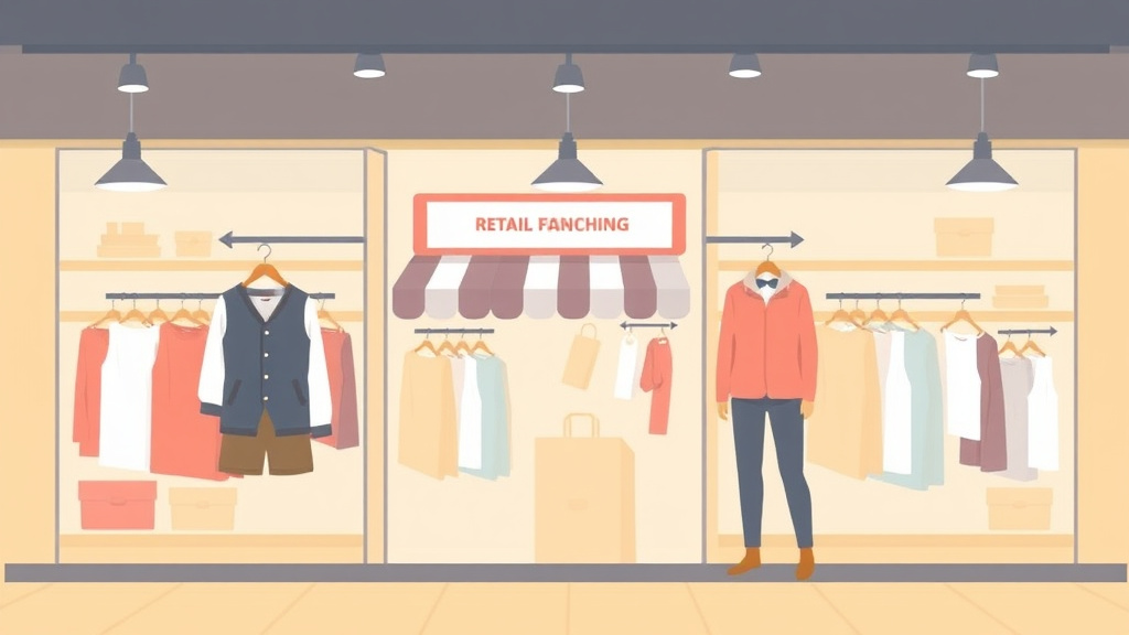 A professional illustration depicting retail Clothing Franchise Compliance Guide