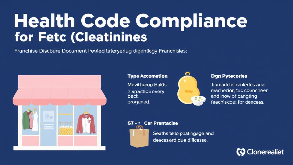 Step-by-step visual guide for implementing health Code Compliance for Retail Clothing Franchises
