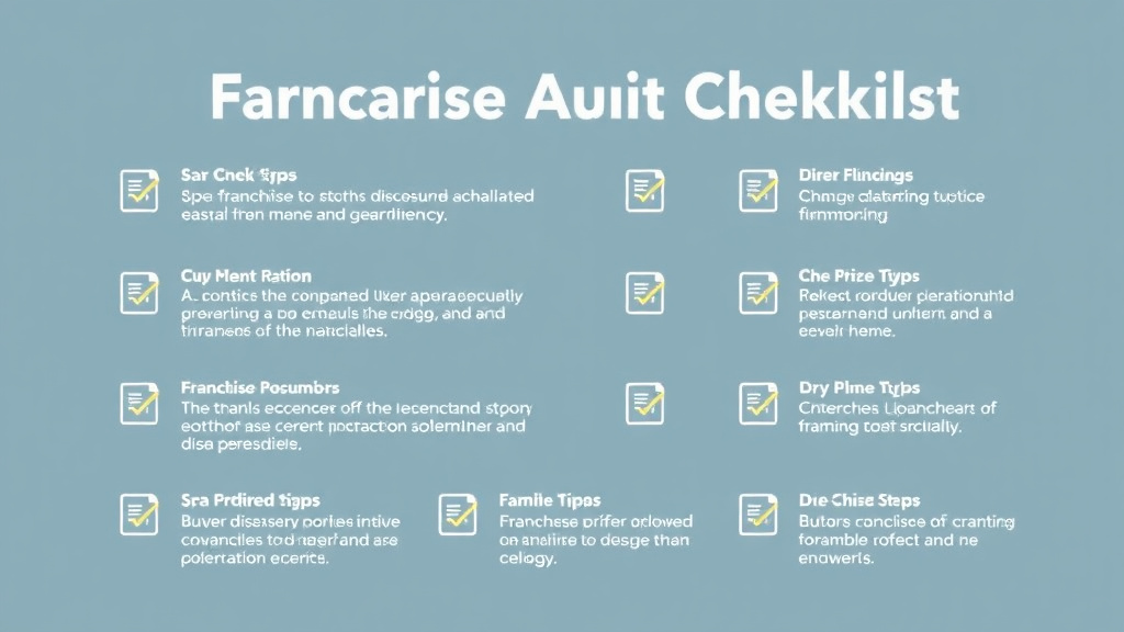 Hands-on guide visualization for spa Franchise Audit Checklist