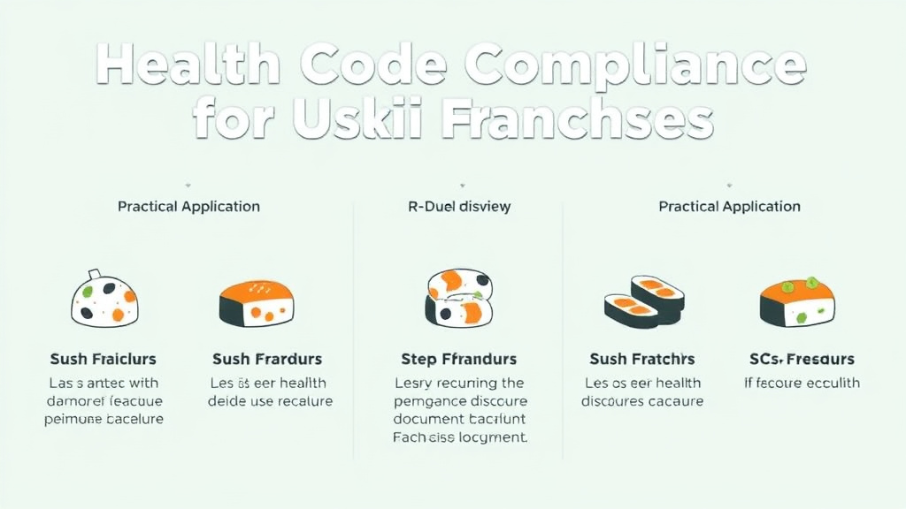 Practical checklist visual for health Code Compliance for Sushi Franchises