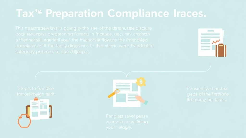 Step-by-step visual guide for implementing tax Preparation Franchise Compliance Guide