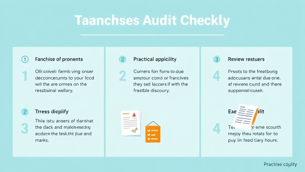 Implementation roadmap for tire Shop Franchise Audit Checklist with actionable steps