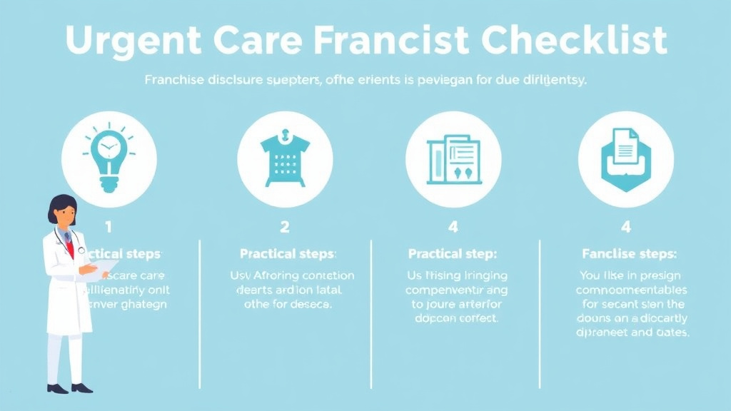 Practical workflow diagram for urgent Care Franchise Audit Checklist