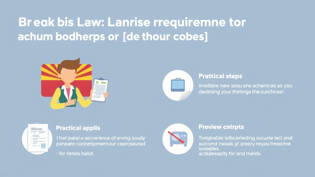Real-world application diagram for break Law Requirements for Franchise Workers in Arizona