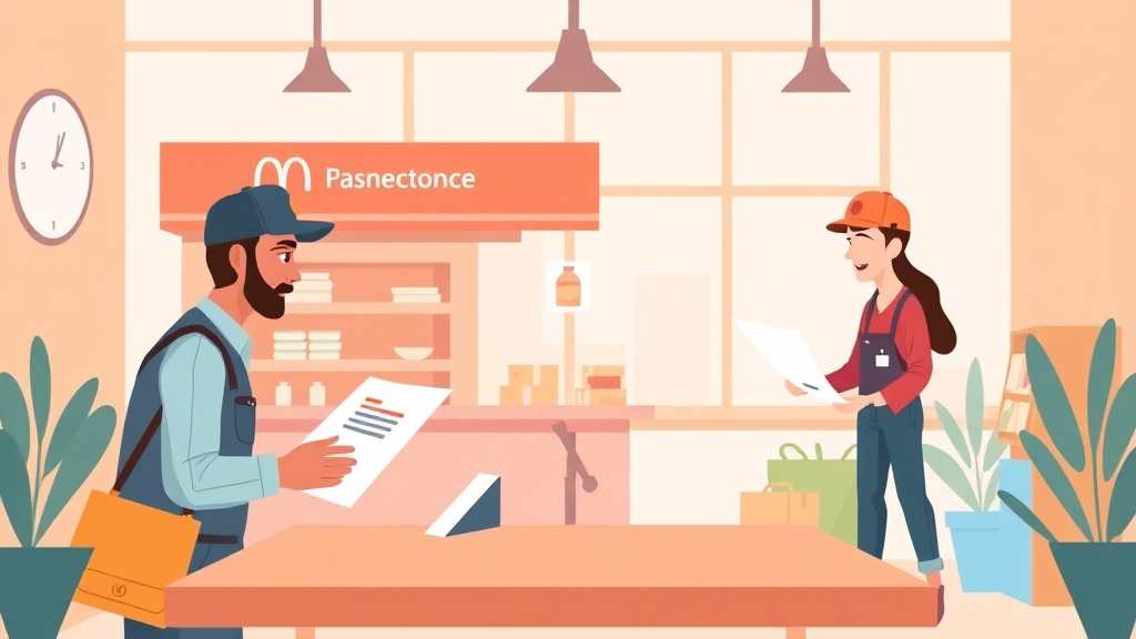 A professional illustration depicting break Law Requirements for Franchise Workers in Connecticut