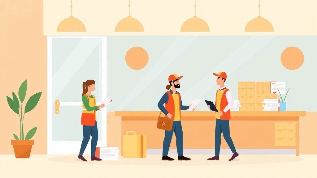 A professional illustration depicting break Law Requirements for Franchise Workers in Florida