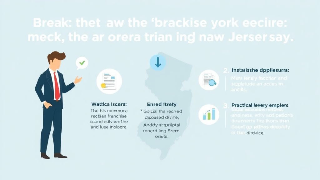Implementation roadmap for break Law Requirements for Franchise Workers in New Jersey with actionable steps