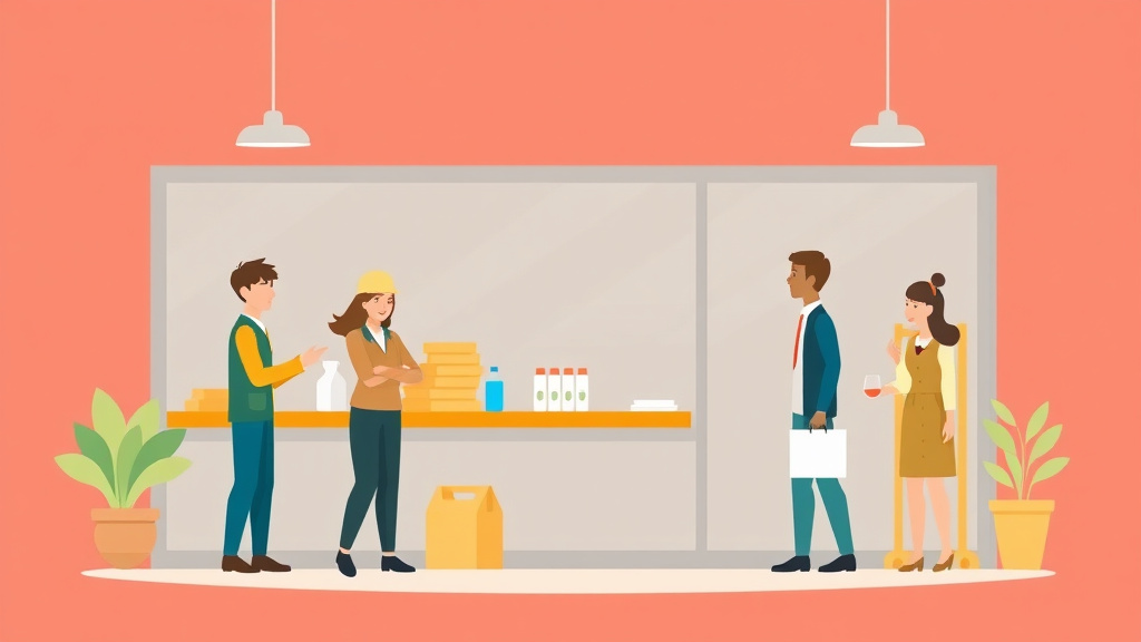 A professional illustration depicting break Law Requirements for Franchise Workers in Oregon