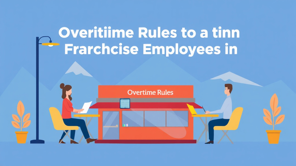 An informative visual explaining overtime Rules for Franchise Employees in Colorado for beginners and professionals