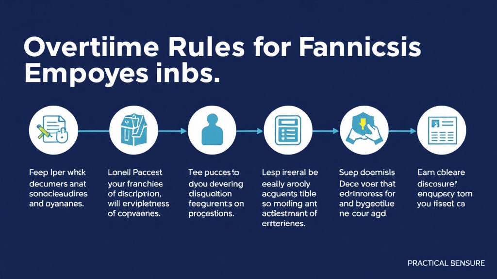 Process flow illustration for putting overtime Rules for Franchise Employees in Colorado into action