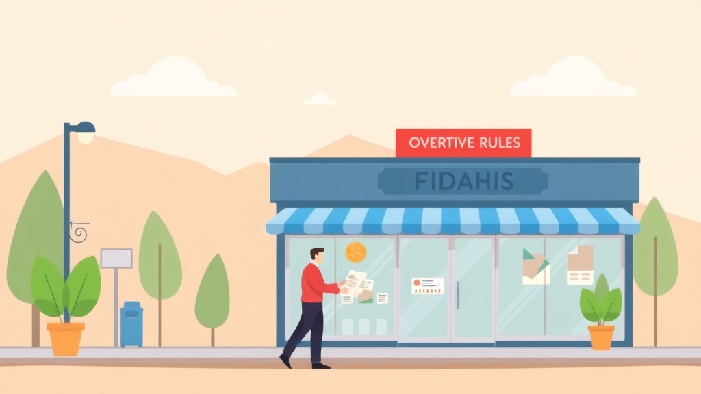 Educational graphic covering the essentials of overtime Rules for Franchise Employees in Idaho