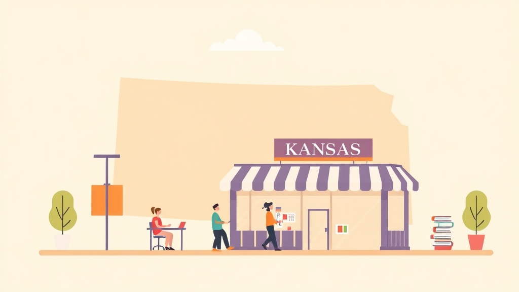 A professional illustration depicting overtime Rules for Franchise Employees in Kansas