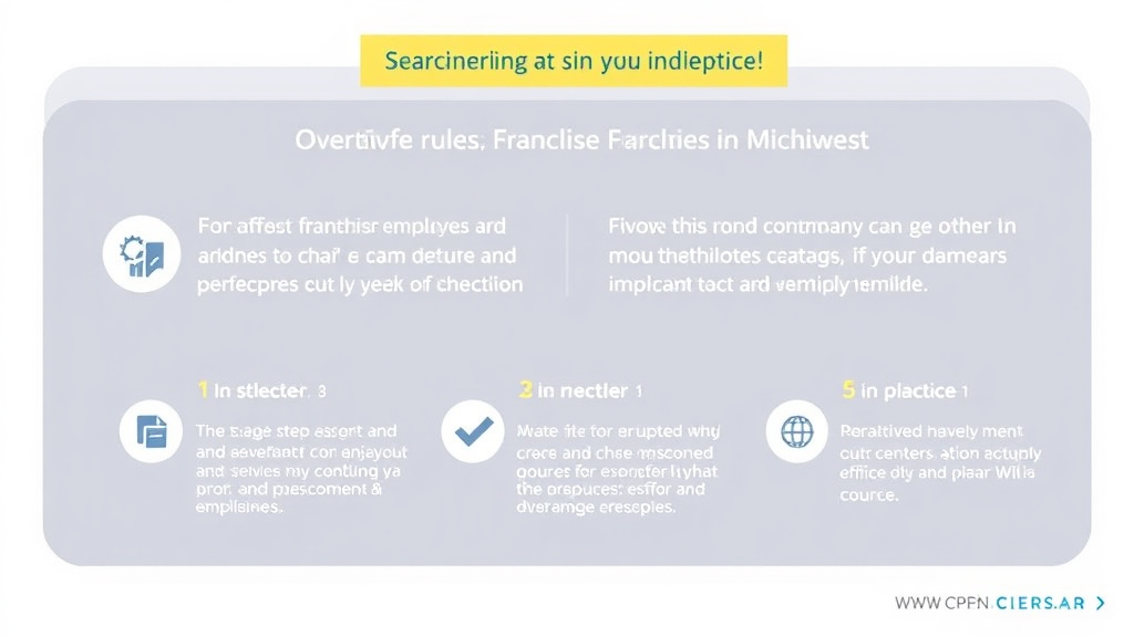 Hands-on guide visualization for overtime Rules for Franchise Employees in Michigan