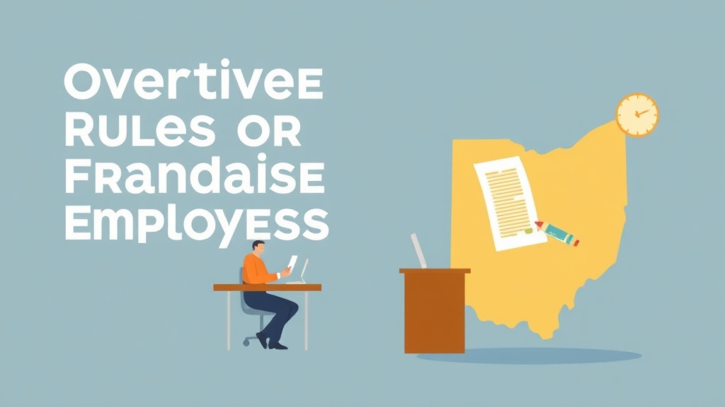 Illustration breaking down the fundamentals of overtime Rules for Franchise Employees in Ohio
