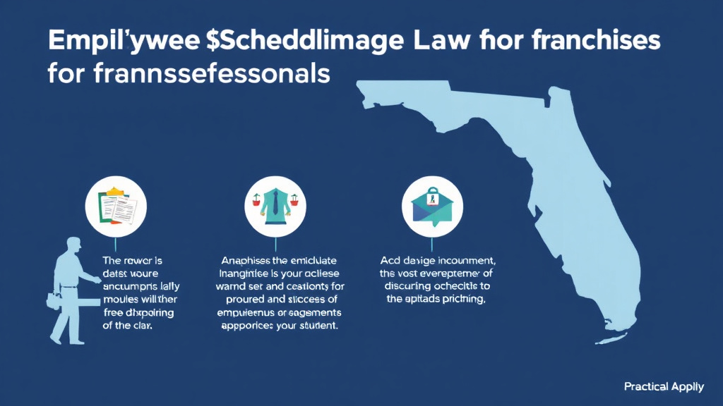 Real-world application diagram for employee Scheduling Laws for Franchises in Florida