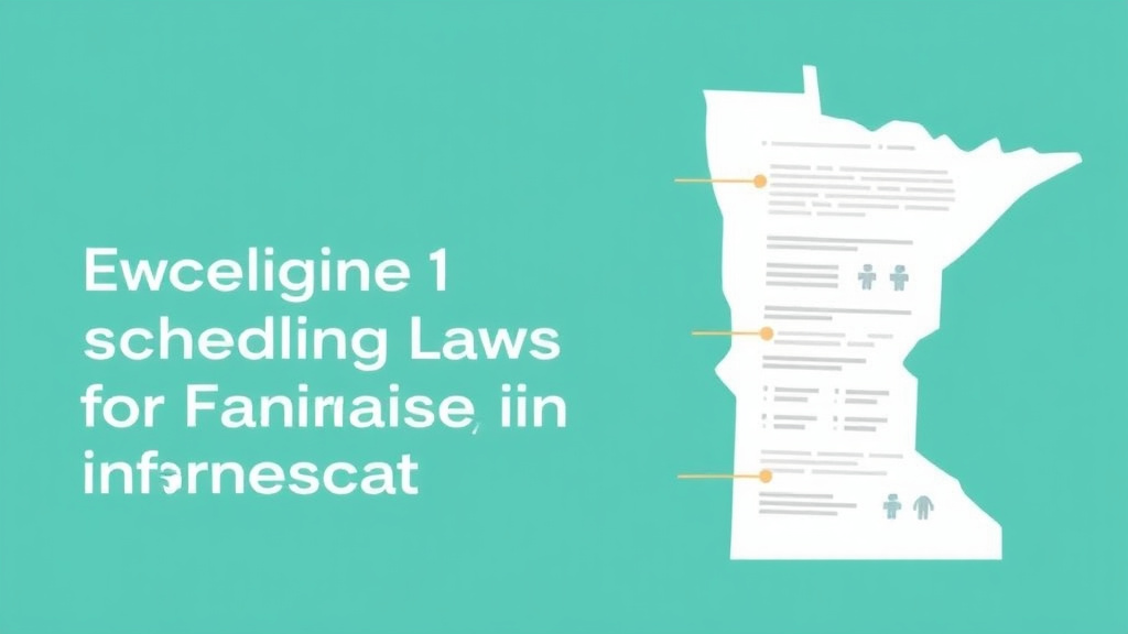 Hands-on guide visualization for employee Scheduling Laws for Franchises in Minnesota