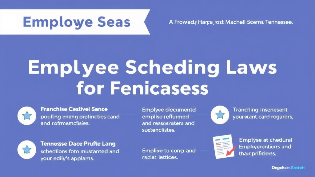 Implementation roadmap for employee Scheduling Laws for Franchises in Tennessee with actionable steps