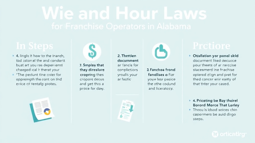 Implementation roadmap for wage and Hour Laws for Franchise Operators in Alabama with actionable steps
