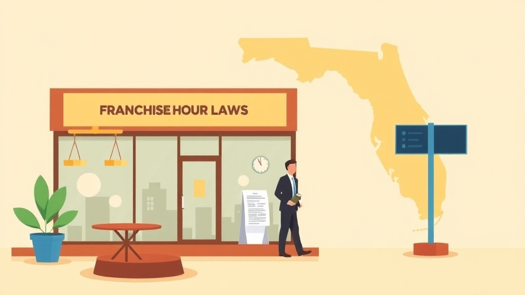 An informative visual explaining wage and Hour Laws for Franchise Operators in Florida for beginners and professionals