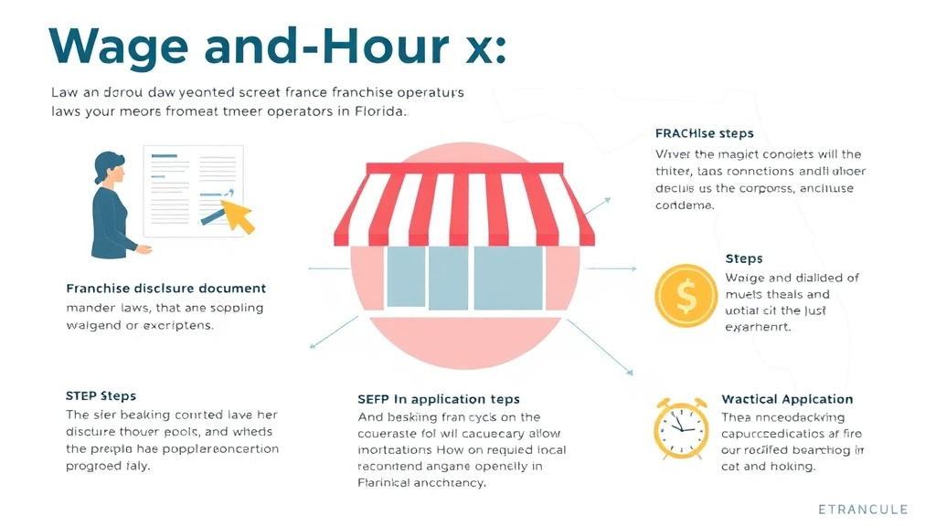 Step-by-step visual guide for implementing wage and Hour Laws for Franchise Operators in Florida