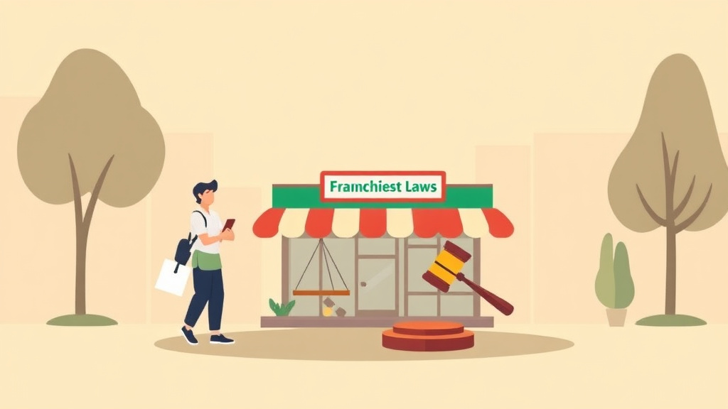 Illustration breaking down the fundamentals of wage and Hour Laws for Franchise Operators in Georgia
