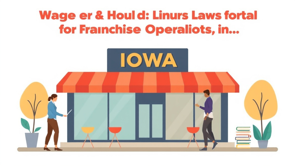 Clear illustration of wage and Hour Laws for Franchise Operators in Iowa with supporting details