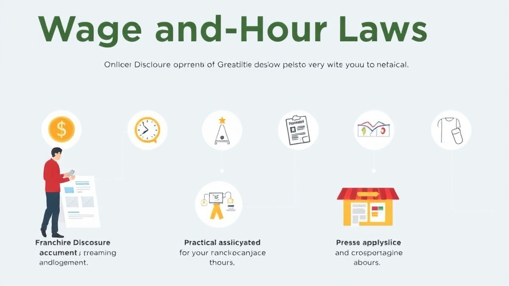 Process flow illustration for putting wage and Hour Laws for Franchise Operators in Nevada into action