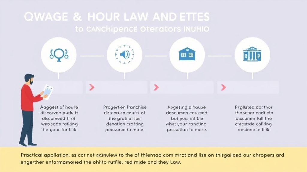 Action-oriented illustration showing how to apply wage and Hour Laws for Franchise Operators in Ohio