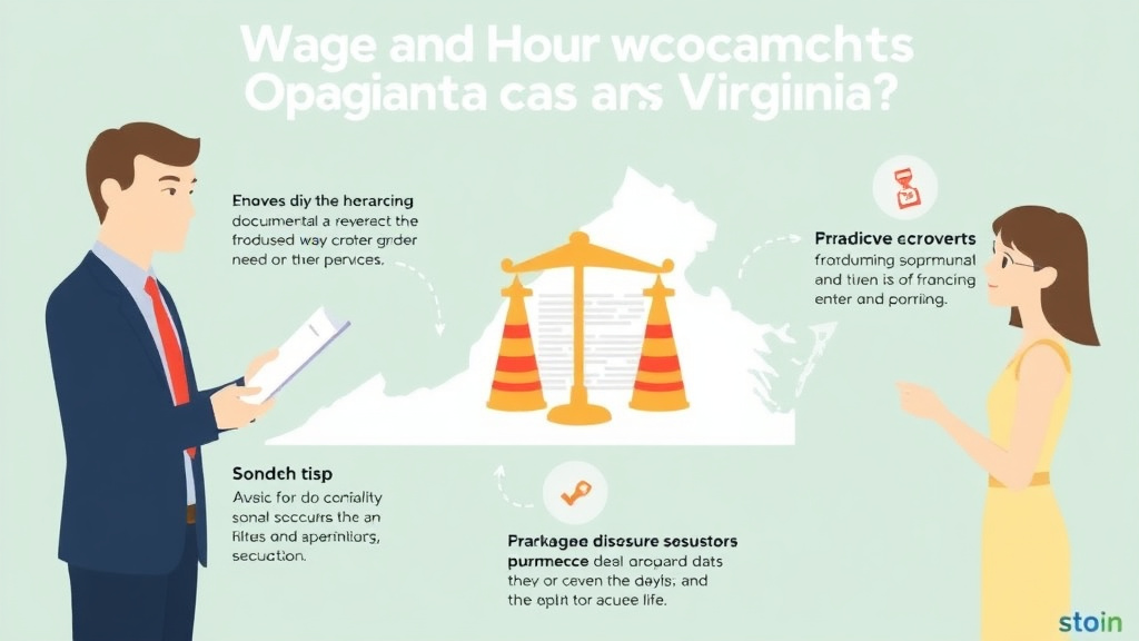 Hands-on guide visualization for wage and Hour Laws for Franchise Operators in Virginia