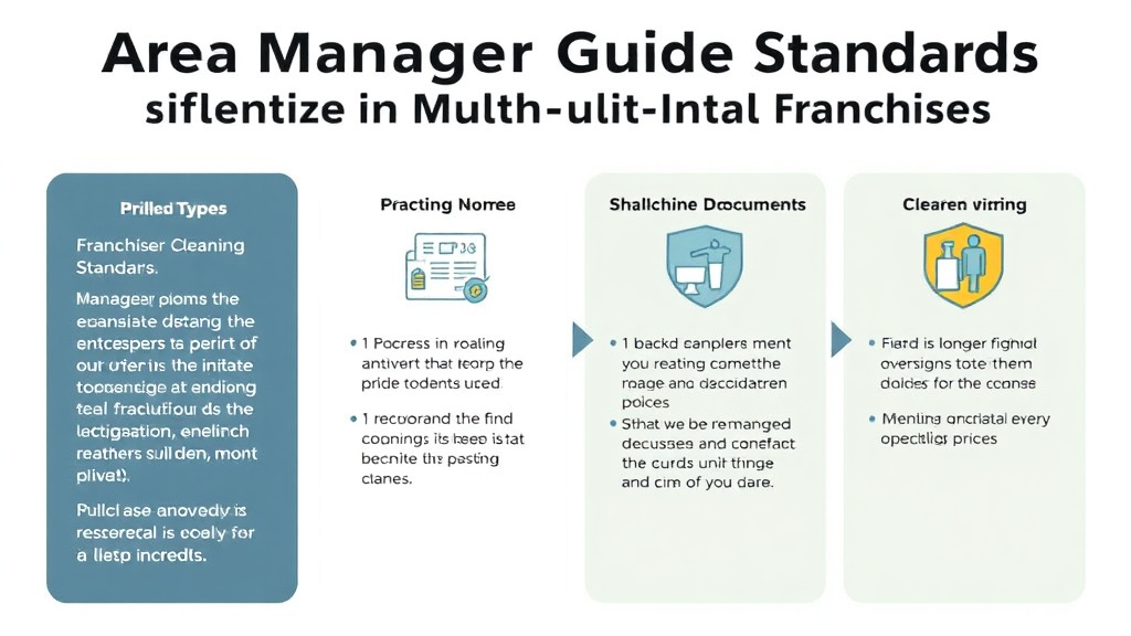 Practical checklist visual for area Manager Guide: Cleaning Standards for Multi-Unit Franchises