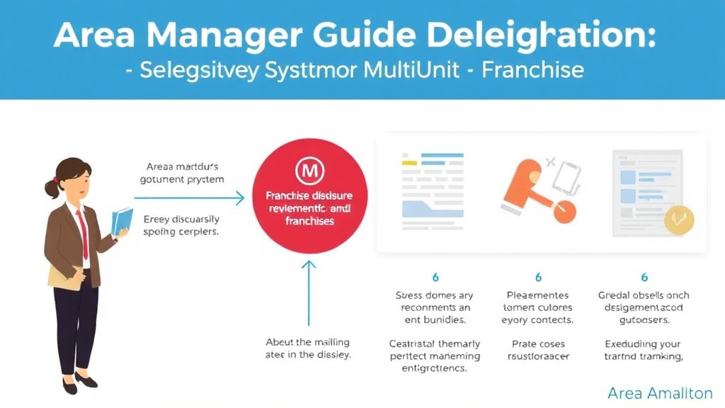 Process flow illustration for putting area Manager Guide: Delegation Systems for Multi-Unit Franchises into action